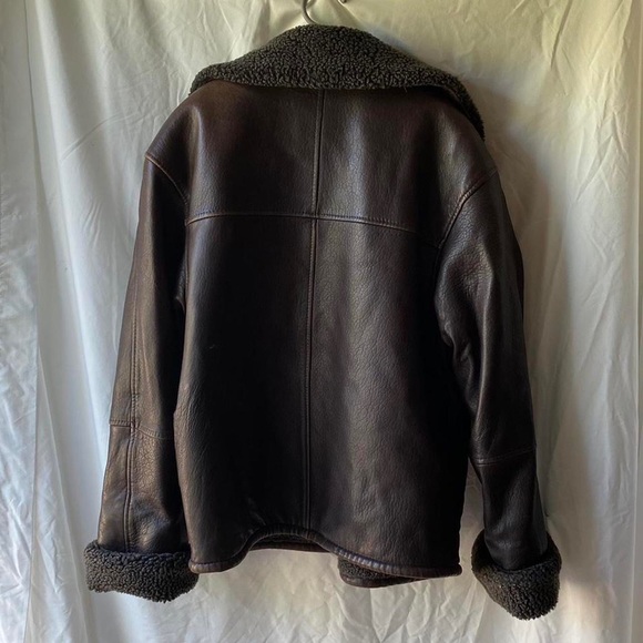 GENUINE LEATHER VINTAGE BOMBER - Picture 5 of 5